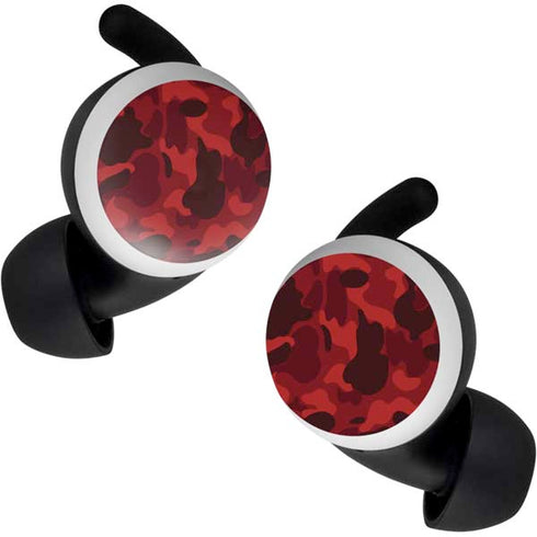 Red Street Camo Google Pixel Buds Skin